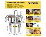 VEVOR 50L Water Alcohol Distiller Brewing Kit