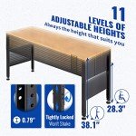 VEVOR Adjustable Workbench with Power Outlets
