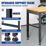 VEVOR Adjustable Workbench with Power Outlets