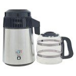 Stainless Steel Water Distiller with Glass Carafe