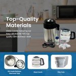 Stainless Steel Water Distiller with Glass Carafe