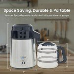 Stainless Steel Water Distiller with Glass Carafe