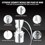 VEVOR 13 Gal Alcohol Distiller Kit with Thermometer