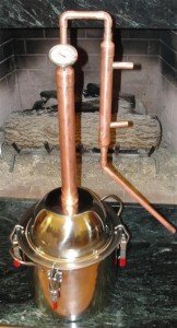 Copper Moonshine Still with E-85 Reflux System