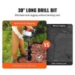 Gas Powered Post Hole Digger with 8" Auger