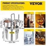VEVOR Moonshine Still Distilling Kit (3 to 13.2 Gal)