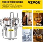 VEVOR 8GAL Distillery Kit with Thumper Keg