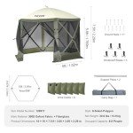 VEVOR 10x10FT Pop Up Screen Tent Canopy