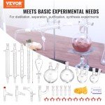 VEVOR 32-Piece Lab Distillation Kit for Oils