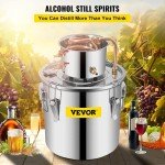 VEVOR 9.6Gal Stainless Steel Alcohol Distillery Kit