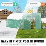 VEVOR 19.4' Walk-in Tunnel Greenhouse Kit