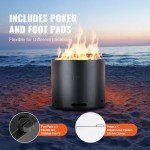 Portable Smokeless Fire Pit for Outdoor Fun