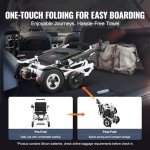 VEVOR Electric Wheelchair - Lightweight & Foldable