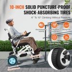 VEVOR Electric Wheelchair - Lightweight & Foldable