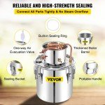 VEVOR 13.2Gal Moonshine Distilling Kit with Water Pump