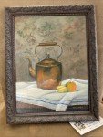 Copper Teapot Still Life Canvas Art Print