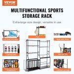 VEVOR Golf Bag Storage Organizer - Black