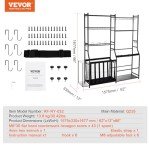 VEVOR Golf Bag Storage Organizer - Black