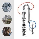 4" Stainless Steel Moonshine Still with Copper Plate