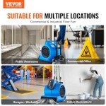 VEVOR Portable Blower Fan for Fast Drying