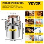 Vevor 5.5Gal Moonshine Distillery Kit with Pump
