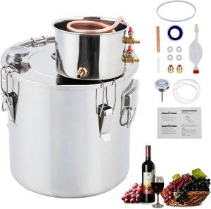 3Gal Alcohol Still Distillery Kit with Copper Tube