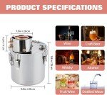 3Gal Alcohol Still Distillery Kit with Copper Tube