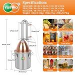 YUEWO 2GAL Pot Still Distillery Kit for Home Brewing