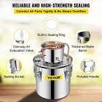 VEVOR 5Gal Stainless Steel Alcohol Distillery Kit