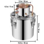 VEVOR 8Gal Alcohol Distiller Kit - 30L 2 Pot