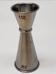 Japanese Style Cocktail Bar Shot Measuring Jigger 1 oz. X 2 oz