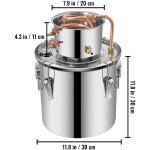 5-Gallon Moonshine Still Distilling Kit with Pump