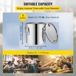 VEVOR 3Gal Stainless Steel Alcohol Distillery Kit