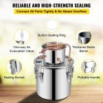 VEVOR 2 Pot Moonshine Still Distillery Kit 3 Gal