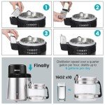1 Gallon Stainless Steel Water Distiller for Home