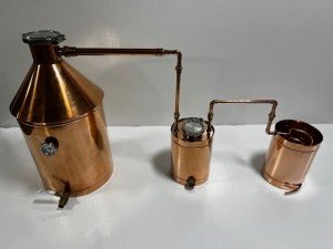 10 Gal Copper Still with Thumper and Worm