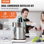 VEVOR 3Gal Alcohol Still Distillery Kit with Thermometer