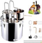 VEVOR 3 Gal Stainless Steel Alcohol Distiller Kit