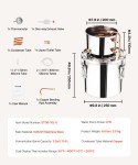 VEVOR 3 Gallon Stainless Steel Moonshine Still