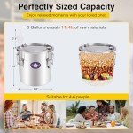 Seeutek Stainless Steel 3 Gal Moonshine Distillery Kit