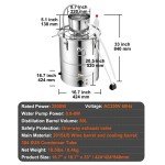 VEVOR 13Gal Alcohol Still with Thumper Keg