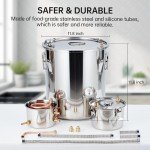 5 Gal Stainless Steel Distillery Kit with Thermometer