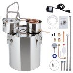 5 Gal Stainless Steel Distillery Kit with Thermometer