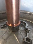 Copper Tri Clamp Adapter for 2" Pipes