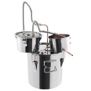 5 Gal Stainless Steel Alcohol Distiller with Thermometer