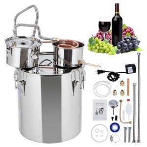 10 Gallon Stainless Steel Distillation Kit with Thermometer