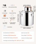 VEVOR 13.2 Gal Stainless Steel Distillery Kit