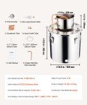 VEVOR 8 Gallon Stainless Steel Moonshine Still