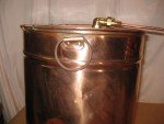 Antique Copper Moonshine Still with Glenmore Whiskey Jug