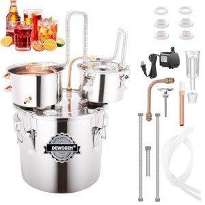 DEWOSEN 5 Gal Distillery Kit with Thumper & Pump